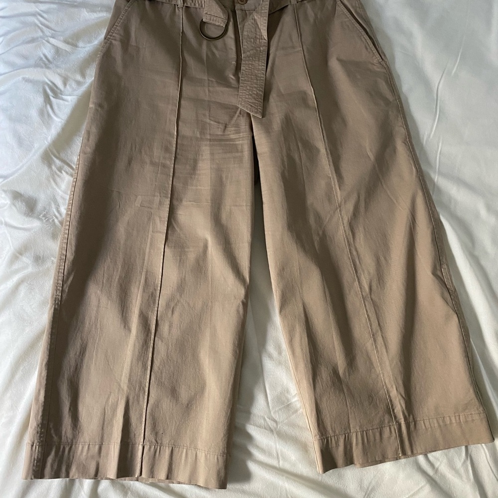 Lauren Ralph Lauren Tan Wide Leg Pants